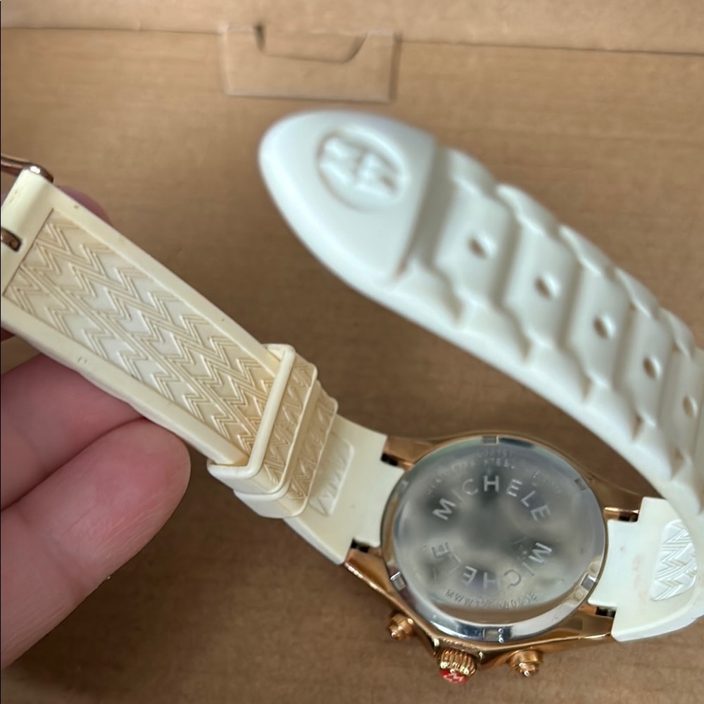 Michele Women's Watch - Rosegold and White - Picture 9 of 12